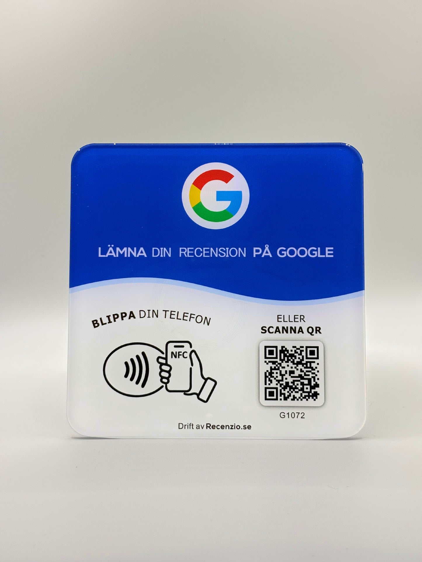 Google recensionsskylt