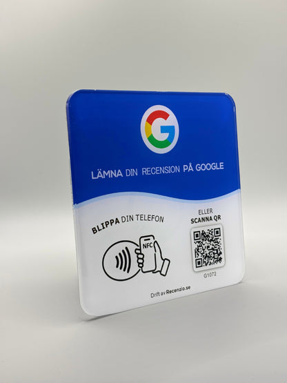 Google recensionsskylt