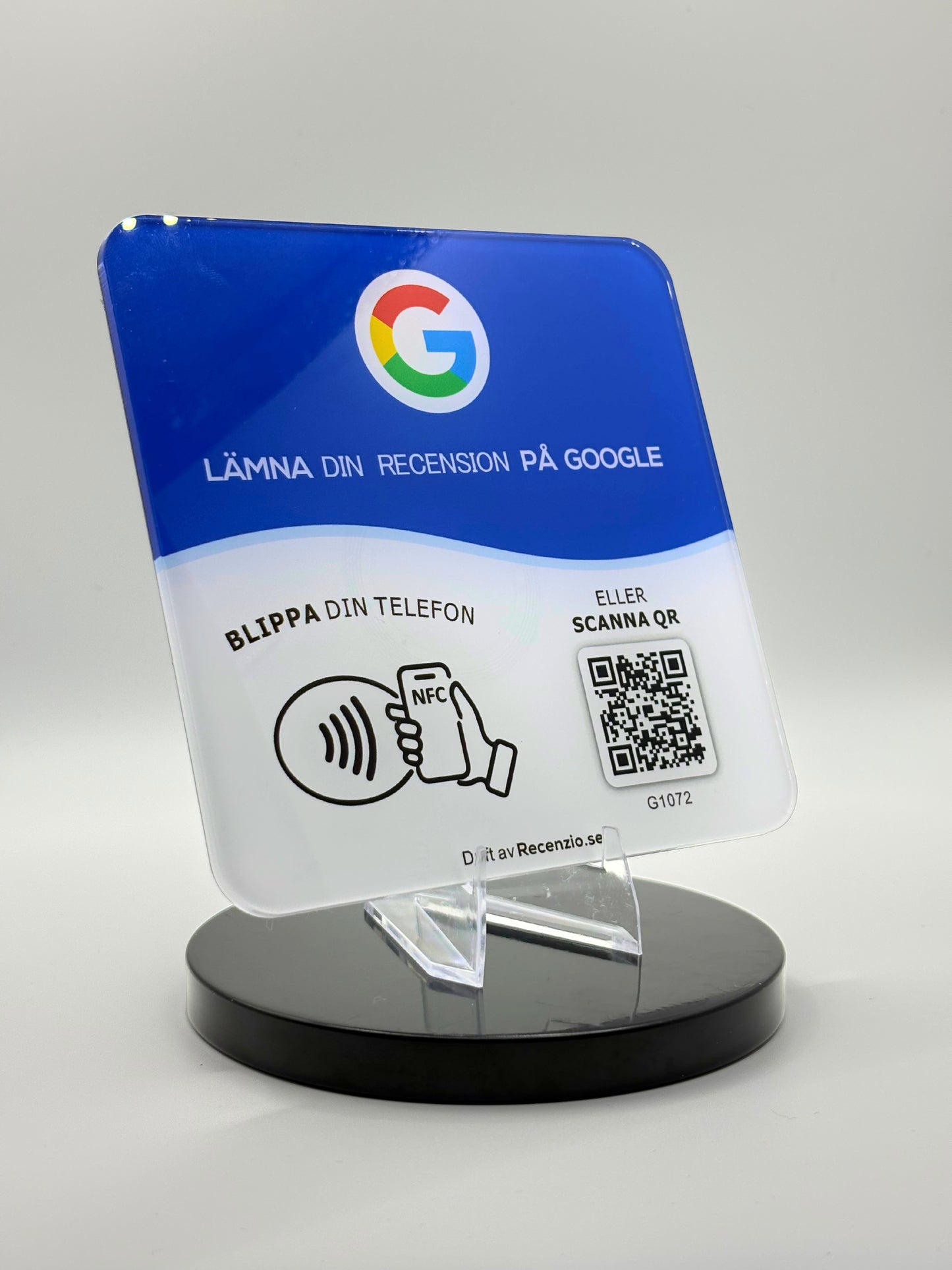 Google recensionsskylt