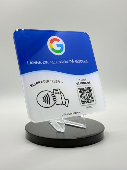 Google recensionsskylt