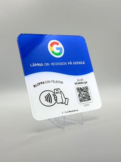 Google recensionsskylt