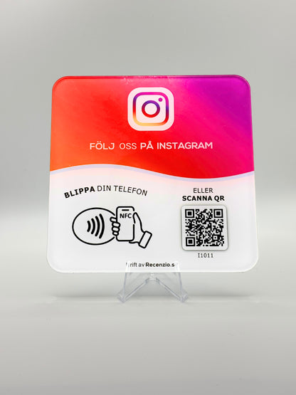 Instagram skylt