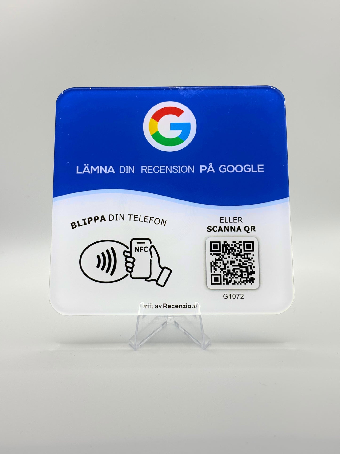 Google recensionsskylt