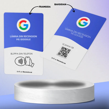 Google recension kort 5-pack